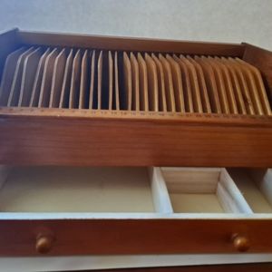 Wood mail organizer monthly